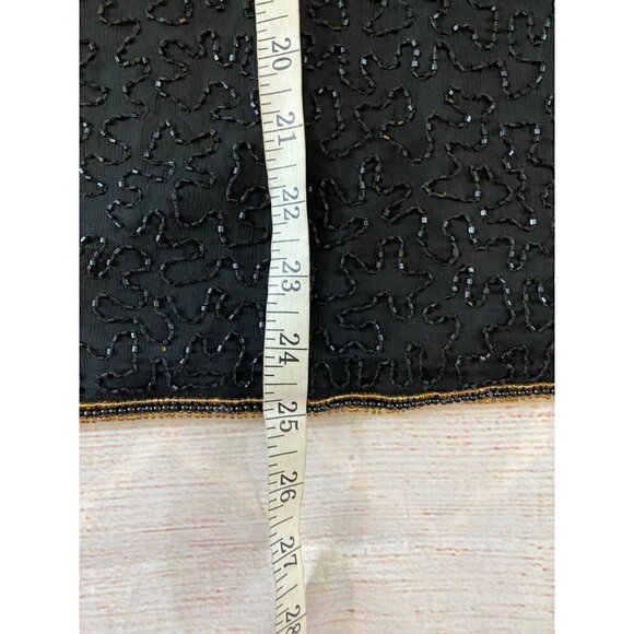 Vintage Stenay Women's 100% Silk Beaded Blouse - Large - Picture 4 of 10